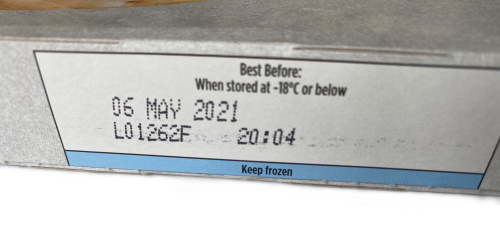 Frozen cardboard carton printing edit