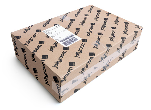 print and apply labeller on cardboard box edit