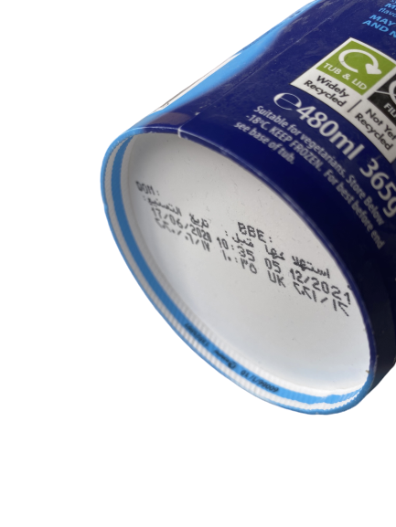 printing onto frozen carton